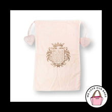 Load image into Gallery viewer, JUICY COUTURE Dust Bag Pink Flannel Cotton 14x9 Drawstring Cover Sleeper Pouch
