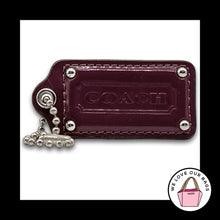 Load image into Gallery viewer, Limited Edition COACH HANG TAG 2.5 Bag Charm Keychain Stud Purple Patent Leather
