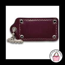 Load image into Gallery viewer, Limited Edition COACH HANG TAG 2.5 Bag Charm Keychain Stud Purple Patent Leather
