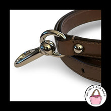 Load image into Gallery viewer, COACH BAG STRAP Brown Taupe Leather Replacement Purse Shoulder Silver Metal
