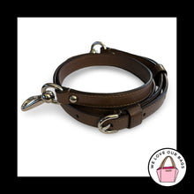 Load image into Gallery viewer, COACH BAG STRAP Brown Taupe Leather Replacement Purse Shoulder Silver Metal
