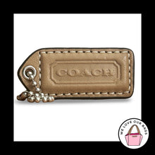 Load image into Gallery viewer, COACH Y2K VINTAGE Hang Tag 2" Light Brown Leather Bag Charm Keychain Fob Medium
