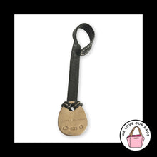 Load image into Gallery viewer, VINTAGE Y2K DOONEY &amp; BOURKE Orange Duck Black Leather Fob Bag Charm Hang Tag
