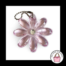 Load image into Gallery viewer, COACH DAISY FLOWER Hang Tag Crystal Pink Acrylic Plastic Bag Charm Keychain Fob
