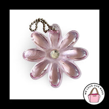 Load image into Gallery viewer, COACH DAISY FLOWER Hang Tag Crystal Pink Acrylic Plastic Bag Charm Keychain Fob
