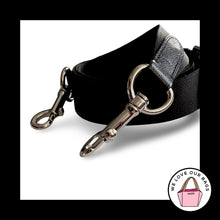 Load image into Gallery viewer, New COACH BAG STRAP Black Webbing Leather Replacement Purse Crossbody Shoulder
