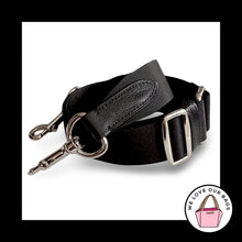 Load image into Gallery viewer, New COACH BAG STRAP Black Webbing Leather Replacement Purse Crossbody Shoulder

