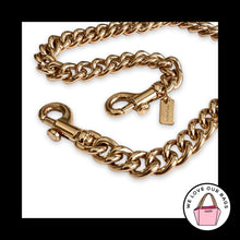 Load image into Gallery viewer, COACH 23" Gold Brass Metal CHUNKY CHAIN Replacement Bag Shoulder Strap CR457
