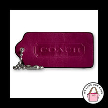 Load image into Gallery viewer, Limited Edition COACH LEGACY Hang Tag Pink Leather Key Fob Bag Charm Keychain
