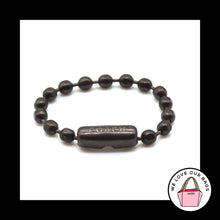 Load image into Gallery viewer, New COACH 3" BALL CHAIN Gunmetal Metal Gray Bag Hang Tag Charm Embossed 2.4mm
