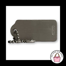 Load image into Gallery viewer, VINTAGE COACH 1.75" Brushed Silver Nickel Metal Fob Bag Charm Keychain Hang Tag
