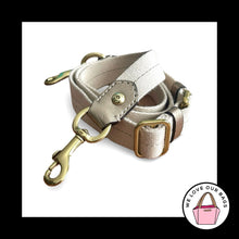 Load image into Gallery viewer, COACH BAG STRAP Beige Webbing &amp; Leather Replacement Purse Crossbody Shoulder
