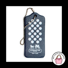 Load image into Gallery viewer, 4 pc Lot COACH MAGNET Flower &amp; Polka Dot Leather Fob Bag Charm Keychain Hang Tag
