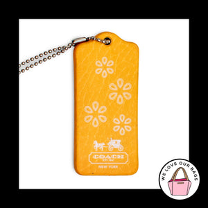 4 pc Lot COACH MAGNET Flower & Polka Dot Leather Fob Bag Charm Keychain Hang Tag