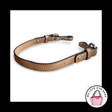 Load image into Gallery viewer, COACH BAG STRAP Light Brown Leather Silver Nickel Replacement Purse Shoulder

