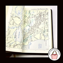 Load image into Gallery viewer, NEW VINTAGE COACH 1997 Black Glovetanned Leather Travel Atlas World &amp; USA 4523
