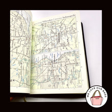 Load image into Gallery viewer, NEW VINTAGE COACH 1997 Black Glovetanned Leather Travel Atlas World &amp; USA 4523
