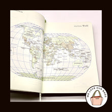 Load image into Gallery viewer, NEW VINTAGE COACH 1997 Black Glovetanned Leather Travel Atlas World &amp; USA 4523
