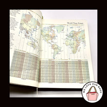 Load image into Gallery viewer, NEW VINTAGE COACH 1997 Black Glovetanned Leather Travel Atlas World &amp; USA 4523
