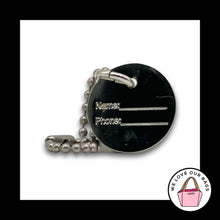 Load image into Gallery viewer, New COACH Dog COLLAR ID Hang Tag Bag Charm Purple Keychain Fob with Name &amp; Phone
