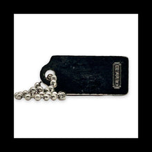 Load image into Gallery viewer, COACH Y2K VINTAGE 1.25" Small Silver Nickel Metal Hang Tag Bag Charm Keychain
