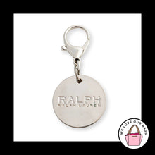 Load image into Gallery viewer, RALPH LAUREN Bag Charm Round Silver Metal Clip Clasp Hang Tag Keychain Fob
