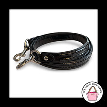 Load image into Gallery viewer, COACH BAG STRAP Black Patent Leather Replacement Purse Crossbody Shoulder Nickel
