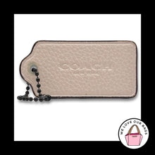 Load image into Gallery viewer, COACH HANG TAG 2.5" Bag Charm Keychain Fob New York Chalk White &amp; Saddle Leather
