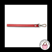 Load image into Gallery viewer, MICHAEL KORS WRISTLET STRAP Replacement Red Leather Silver Dog Leash Clasp
