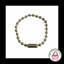 Load image into Gallery viewer, COACH 4" BALL CHAIN Silver Nickel Bag Hang Tag Charm Fob Embossed 2.4mm Metal
