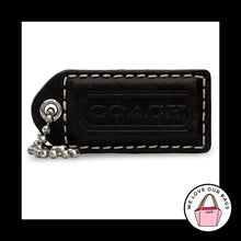 Load image into Gallery viewer, COACH Y2K VINTAGE Hang Tag 2" Mahogany Brown Leather Bag Charm Keychain Fob
