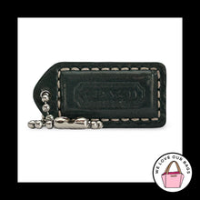 Load image into Gallery viewer, COACH Y2K VINTAGE Hang Tag 1.5" Green Patent Leather Bag Charm Keychain Fob
