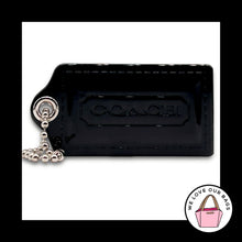 Load image into Gallery viewer, Limited Edition COACH POPPY Hang Tag 3.5" Bag Charm Keychain Fob Black Plastic
