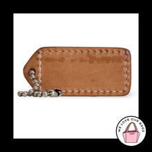 Load image into Gallery viewer, Soho COACH Y2K VINTAGE HangTag 2" Pink &amp; Vachetta Leather Bag Charm Keychain Fob
