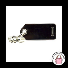 Load image into Gallery viewer, 1.25&quot; Small VINTAGE COACH Silver Nickel Metal Fob Bag Charm Keychain Hang Tag
