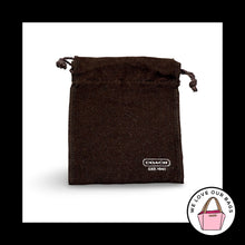 Load image into Gallery viewer, New COACH EST 1941 Brown Fabric Jewelry Keychain Dust Bag Travel Storage Pouch
