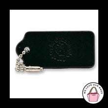 Load image into Gallery viewer, New COACH COACHTOPIA LEATHERWARE Hang Tag 2" Black Bag Charm Keychain Fob

