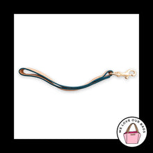 Load image into Gallery viewer, DONNEY &amp; BOURKE WRISTLET STRAP Replacement Natural Brown Leather Brass Dog Leash
