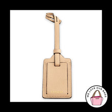Load image into Gallery viewer, COACH Luggage ID Light Brown Pebbled Leather Bag Charm Keychain Hang Tag Fob
