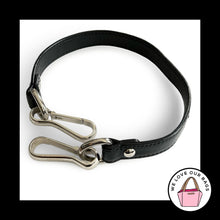 Load image into Gallery viewer, COACH BAG STRAP Black Smooth Polished Leather Replacement Purse Shoulder Nickel
