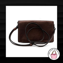 Load image into Gallery viewer, $175 COACH HAYDEN Bronze Metallic Leather Foldover Crossbody Clutch Wallet 55775
