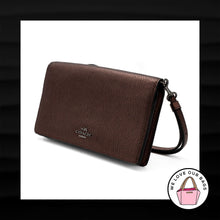 Load image into Gallery viewer, $175 COACH HAYDEN Bronze Metallic Leather Foldover Crossbody Clutch Wallet 55775
