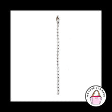 Load image into Gallery viewer, (5) 4" Nickel BALL CHAIN &amp; CONNECTORS 3.2mm Great for Coach Fob Bag Keychain Hang Tag Hangtag
