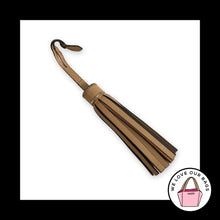 Load image into Gallery viewer, COACH LEGACY Light Brown Tan Leather Tassel Strap Bag Charm HangTag Keychain Fob
