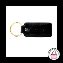Load image into Gallery viewer, 1991 VINTAGE COACH Black Basic Key Fob Leather Bag Charm Keychain Hang Tag 7211
