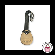 Load image into Gallery viewer, VINTAGE Y2K DOONEY &amp; BOURKE Orange Duck Black Leather Fob Bag Charm Hang Tag
