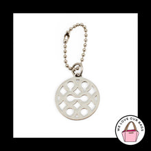 Load image into Gallery viewer, COACH OP ART Round Hang Tag Cutout Silver Nickel Metal Bag Charm Keychain Fob
