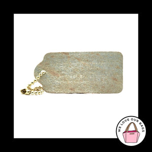 VINTAGE COACH SONOMA Sand Tan Leather Brass Key Fob Bag Charm Keychain Hang Tag