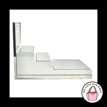 Load image into Gallery viewer, Rare Large VINTAGE COACH STORE DISPLAY 3 Tier Mirrored Shelves Countertop Stand
