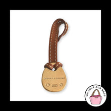 Load image into Gallery viewer, VINTAGE Y2K DOONEY &amp; BOURKE Blue Duck Brown Leather Fob Bag Charm Hang Tag
